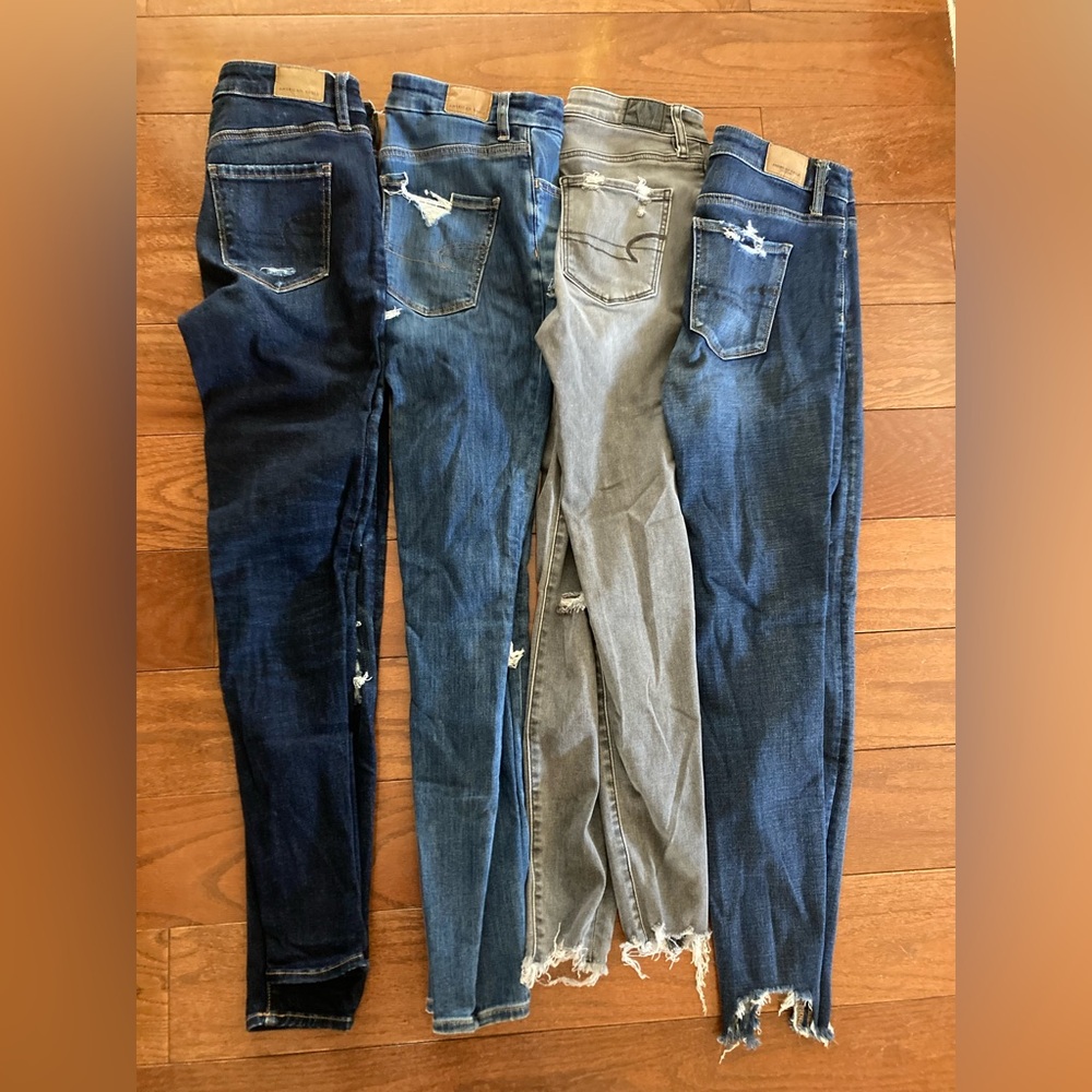 American Eagle Outfitters Skinny Jeans set of four.